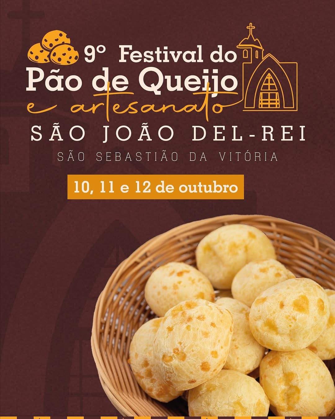​Festival do Pão de Queijo e Artesanato começa hoje em São Sebastião da Vitória