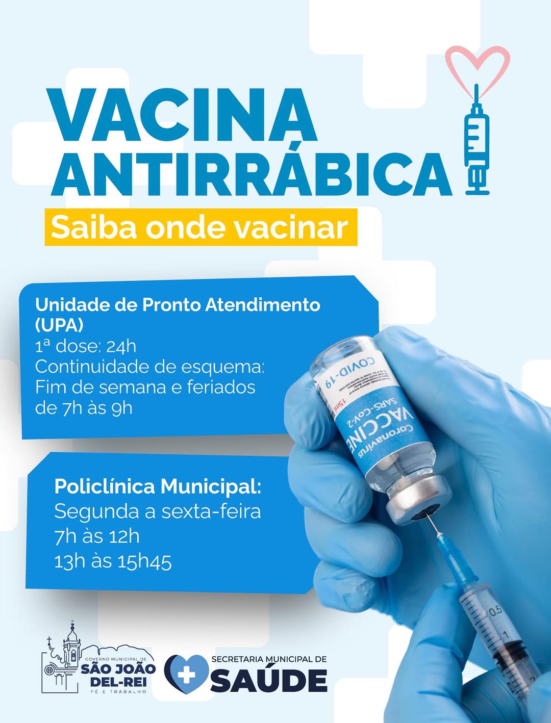 ​Vacina antirrábica está disponível e deve ser procurada após contato com animais suspeitos