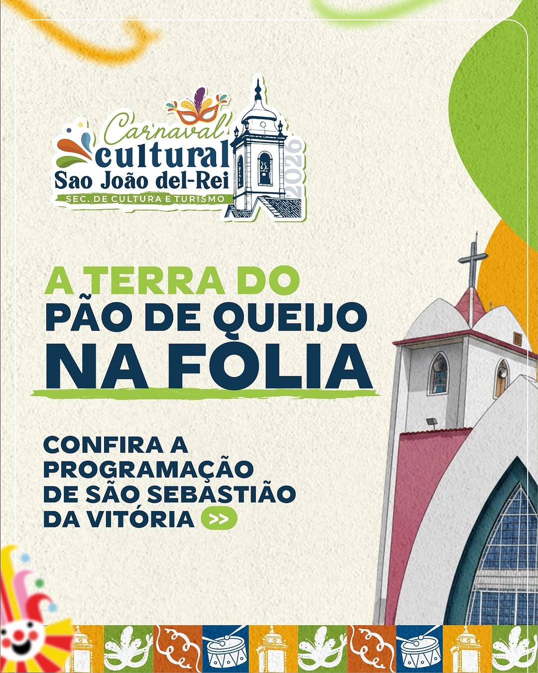 ​Programação de Carnaval movimenta São Sebastião do Vitória nesta sexta-feira (23)