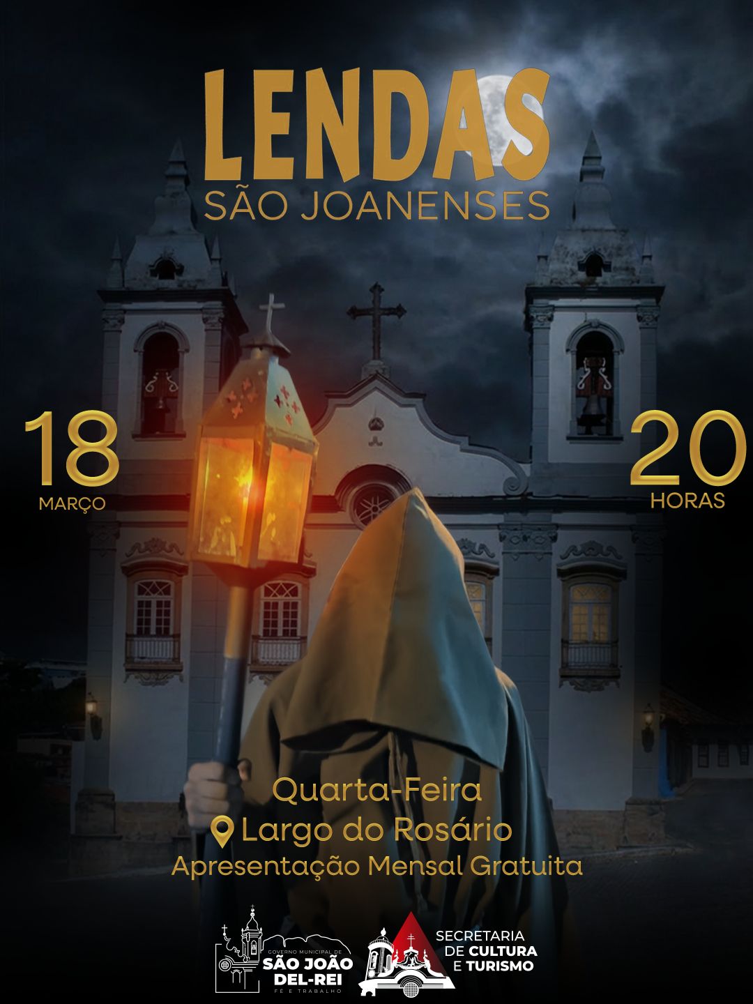 ​Projeto “Lendas São-joanenses” promove caminhada teatral pelo centro histórico nesta quarta