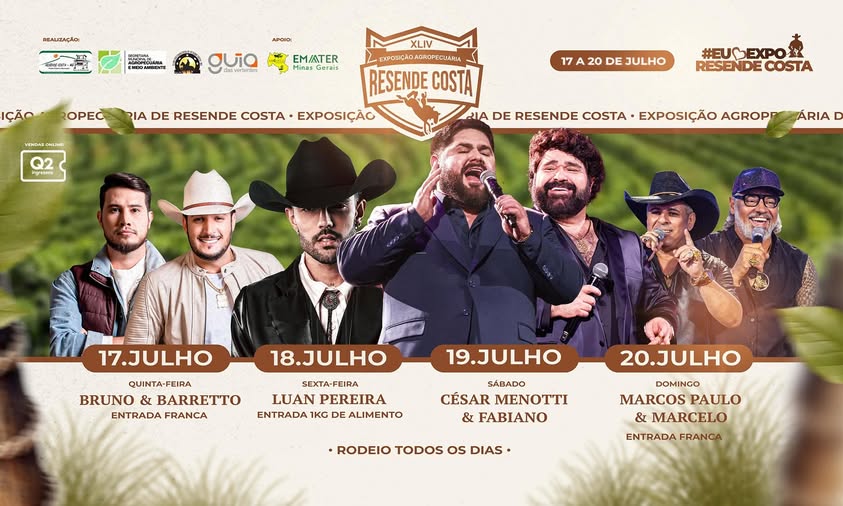 ​44ª Expo Resende Costa começa nesta semana