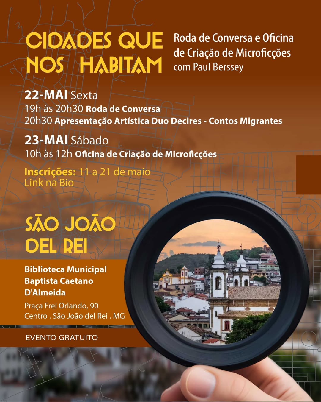 ​Biblioteca Municipal recebe programação gratuita com literatura latino-americana e oficina de microficção