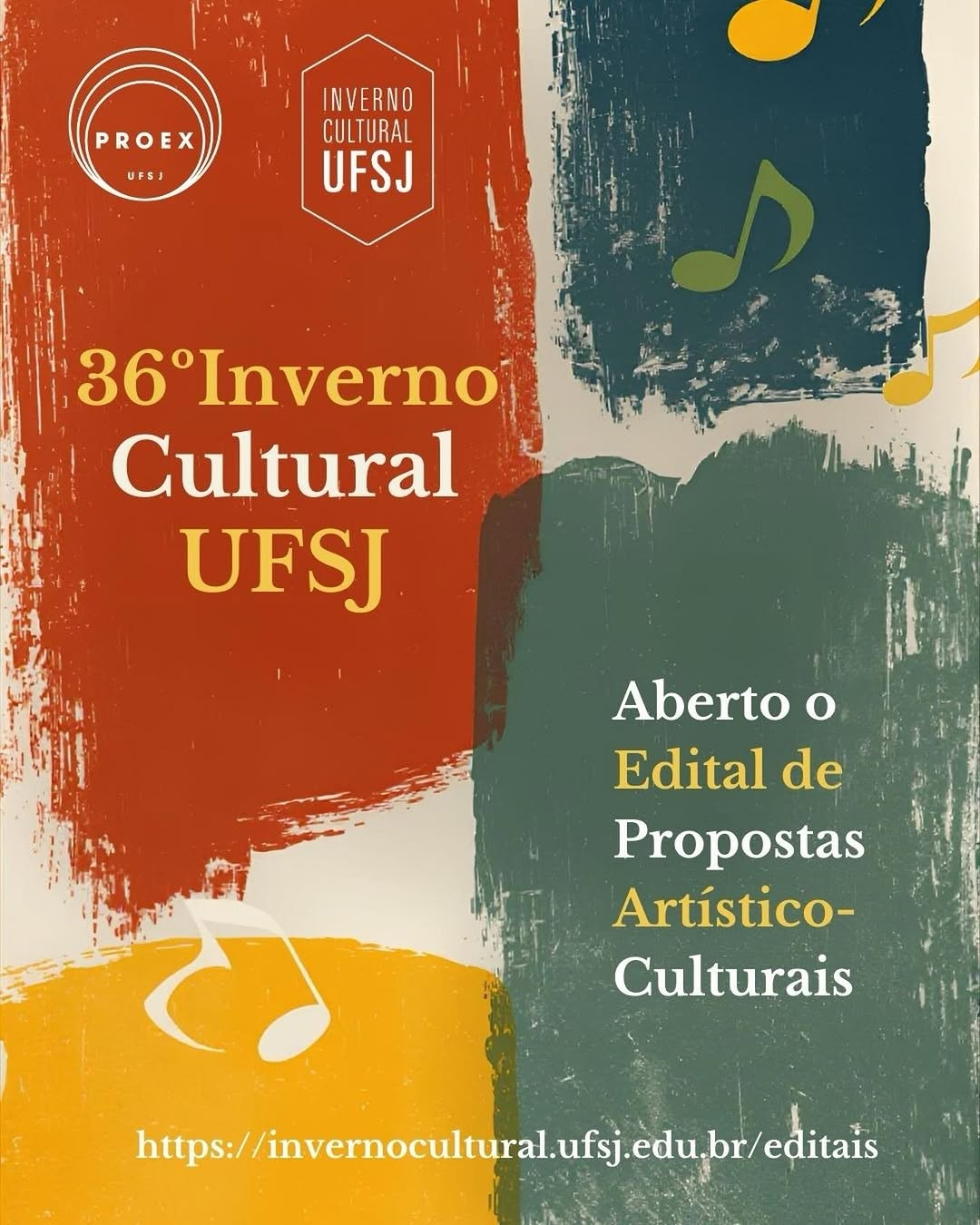 ​UFSJ abre edital para seleção de propostas artísticas para o 36º Inverno Cultural