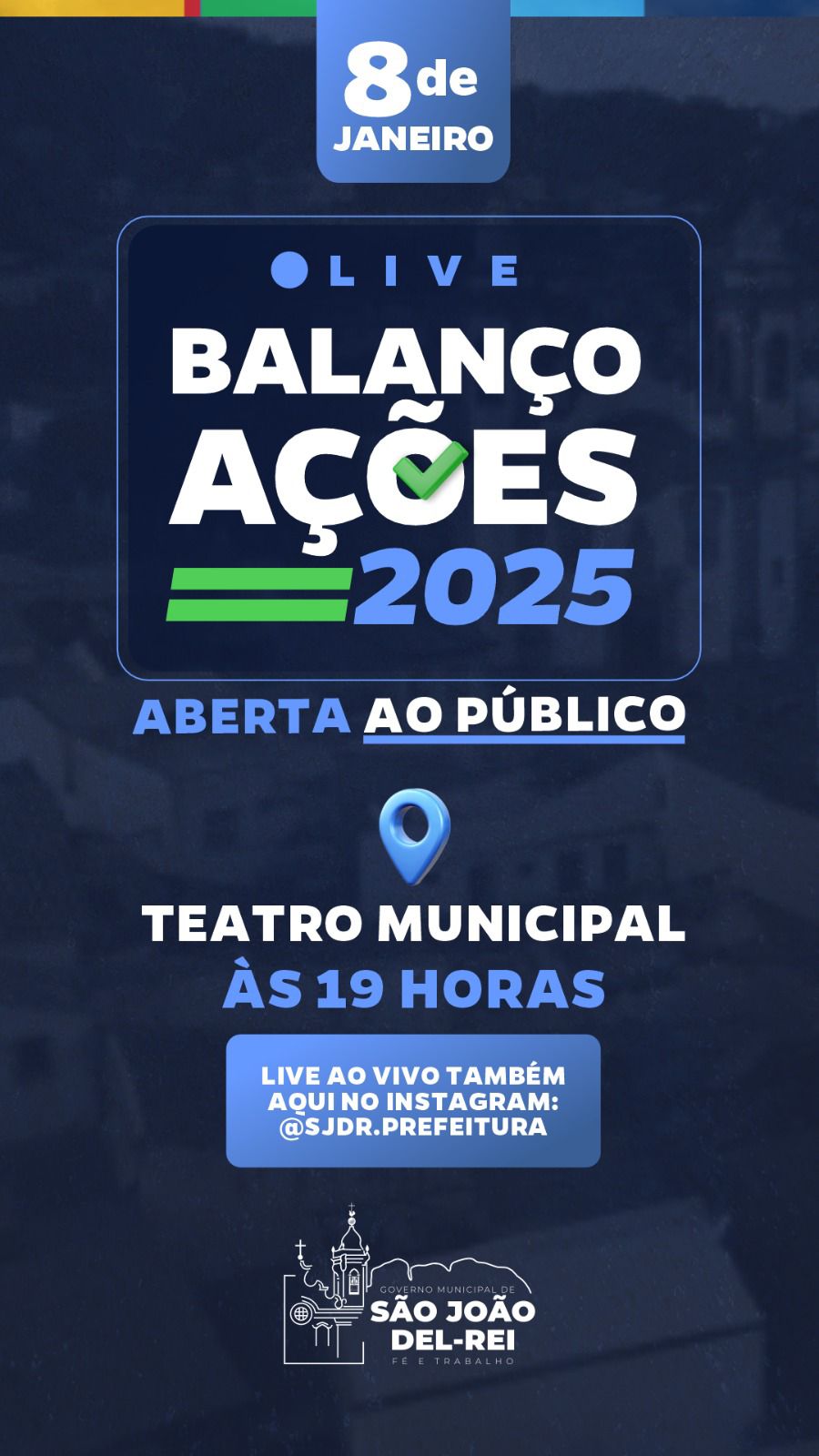 Prefeitura realiza prestação de contas de 2025 nesta quinta-feira (08)