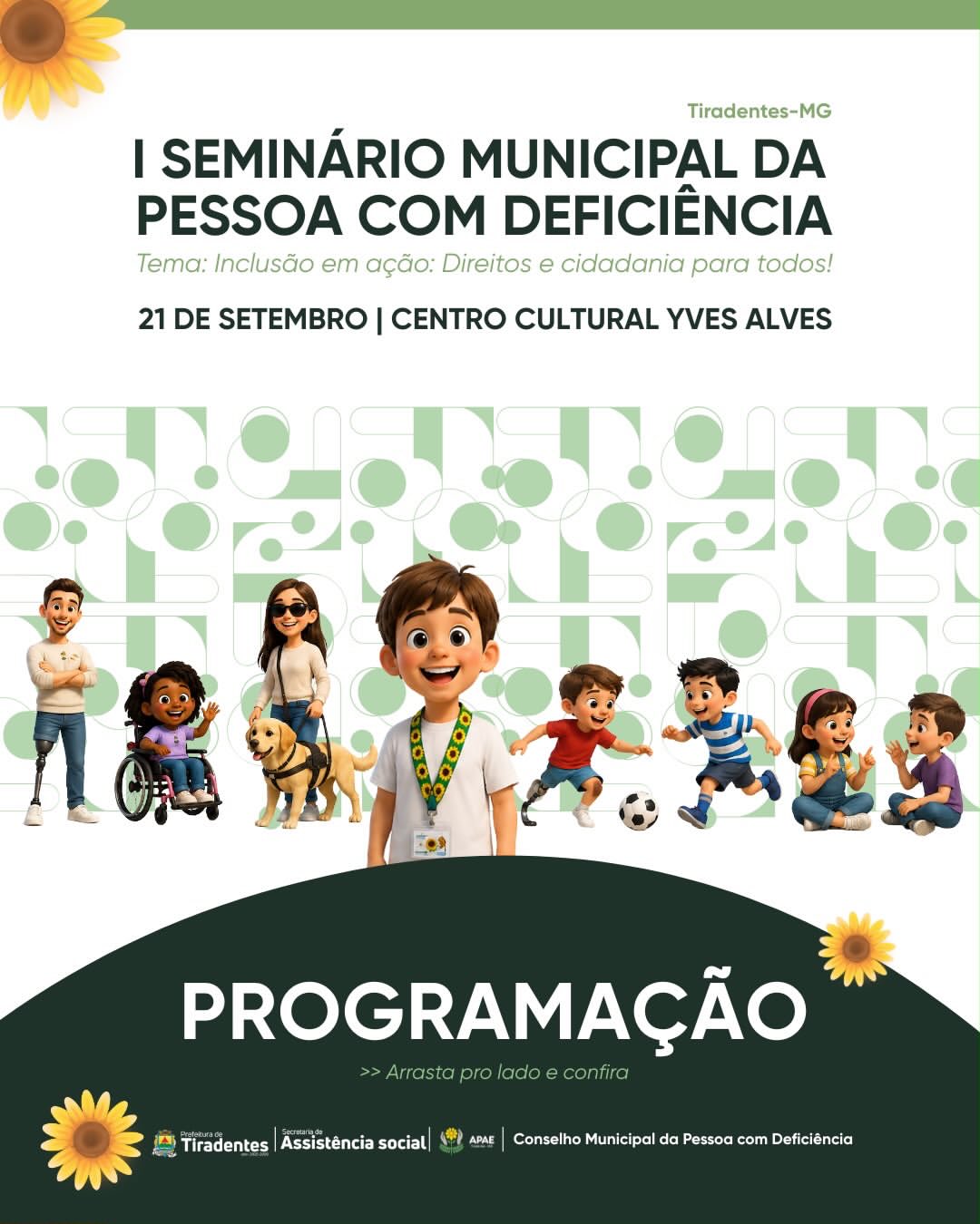 ​Tiradentes realiza Seminário Municipal da Pessoa com Deficiência na próxima semana