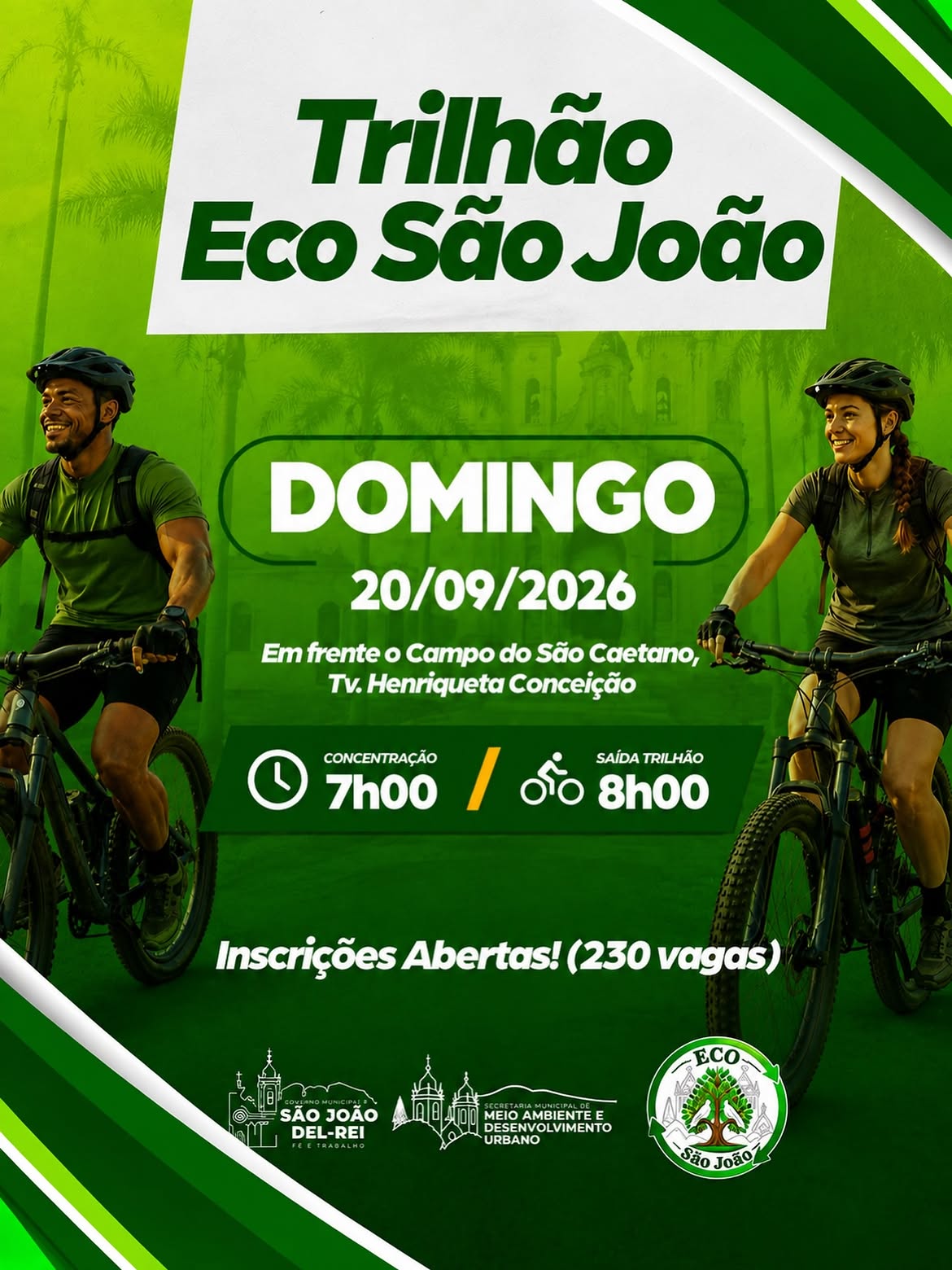 Inscrições abertas para o Trilhão Eco São João