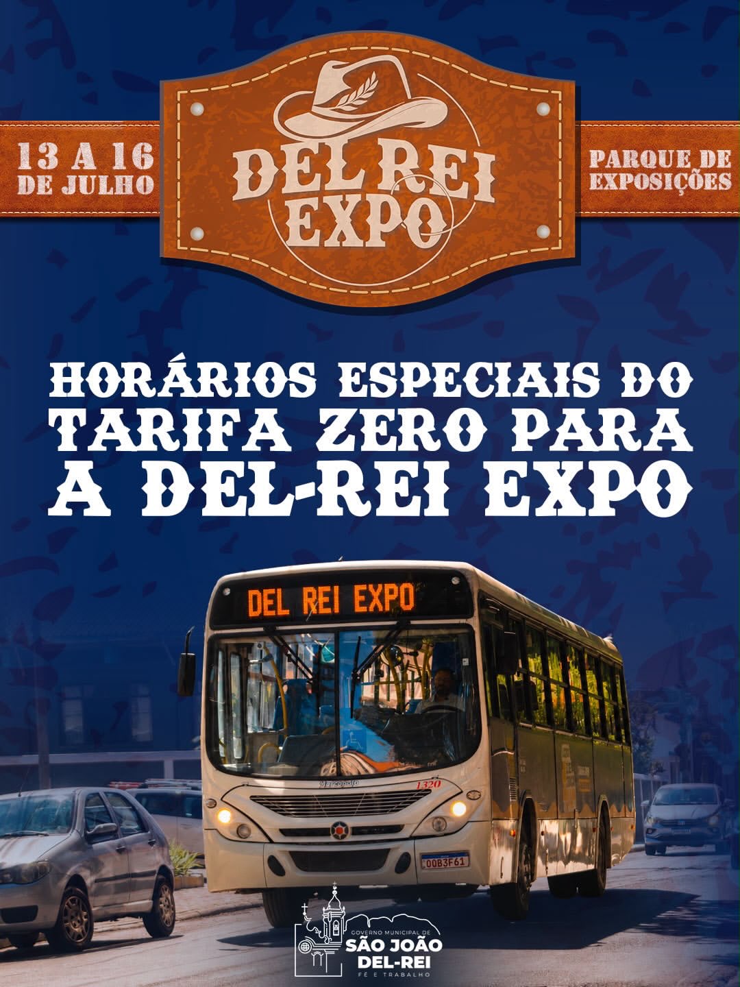 Del Rei Expo terá horários especiais de ônibus em São João del-Rei