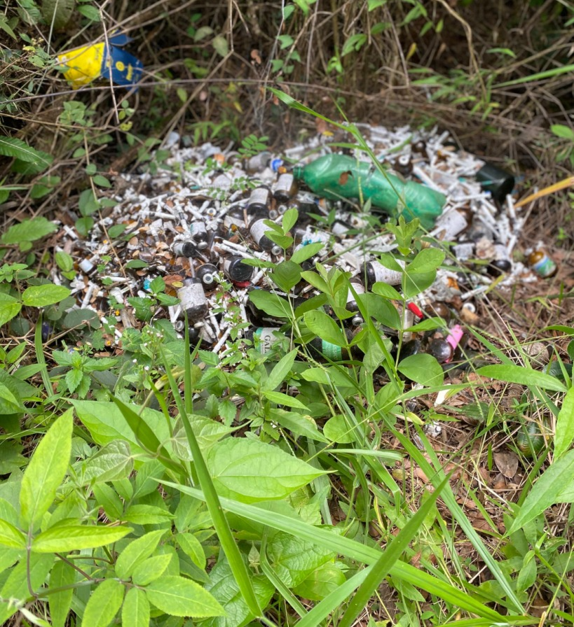 Descarte irregular de material hospitalar preocupa moradores em estrada rural de São João del-Rei