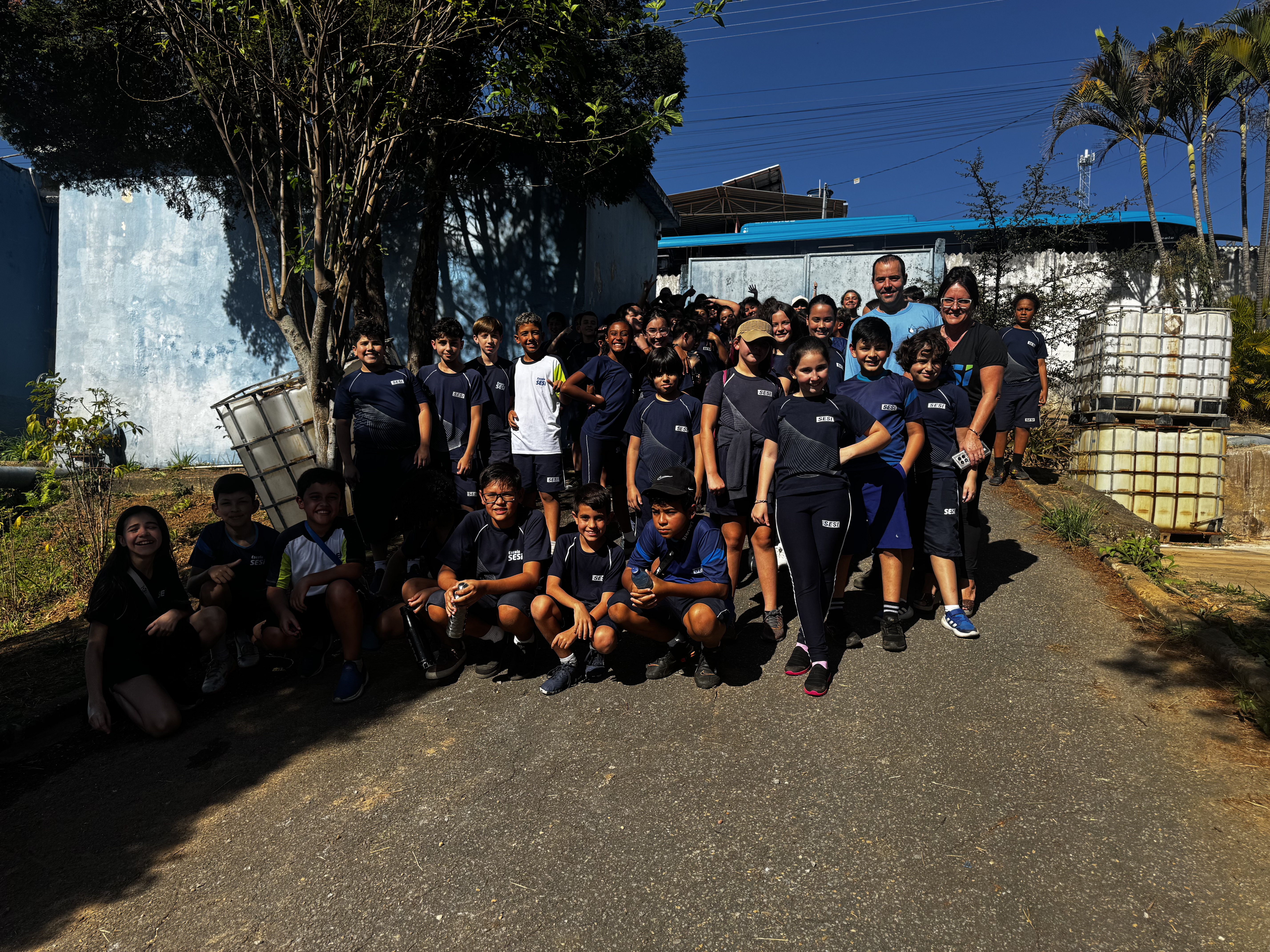 Estudantes do SESI visitam ETA Pio XII e aprendem sobre tratamento da água