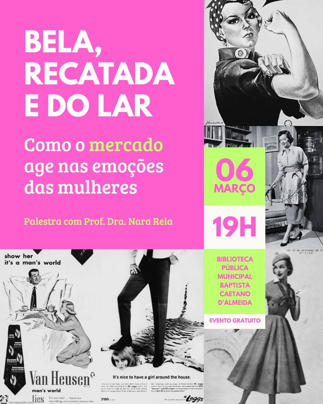 Palestra sobre influência do mercado nas emoções das mulheres acontece hoje em São João del-Rei