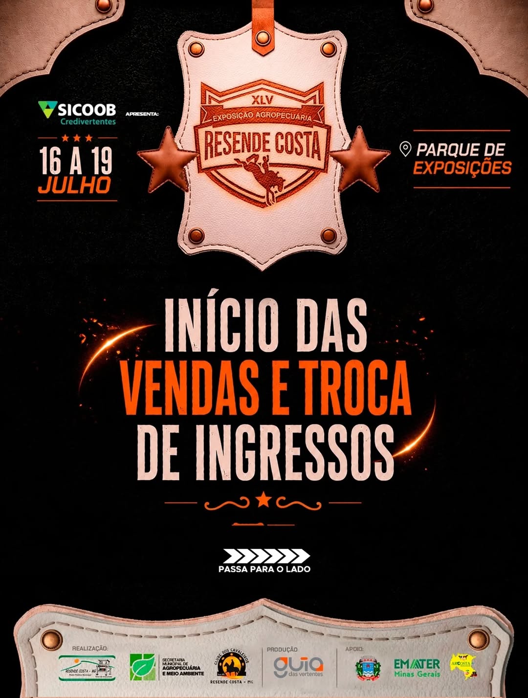 ​Expo Resende Costa 2026 inicia venda de ingressos para camarote, área VIP e pista