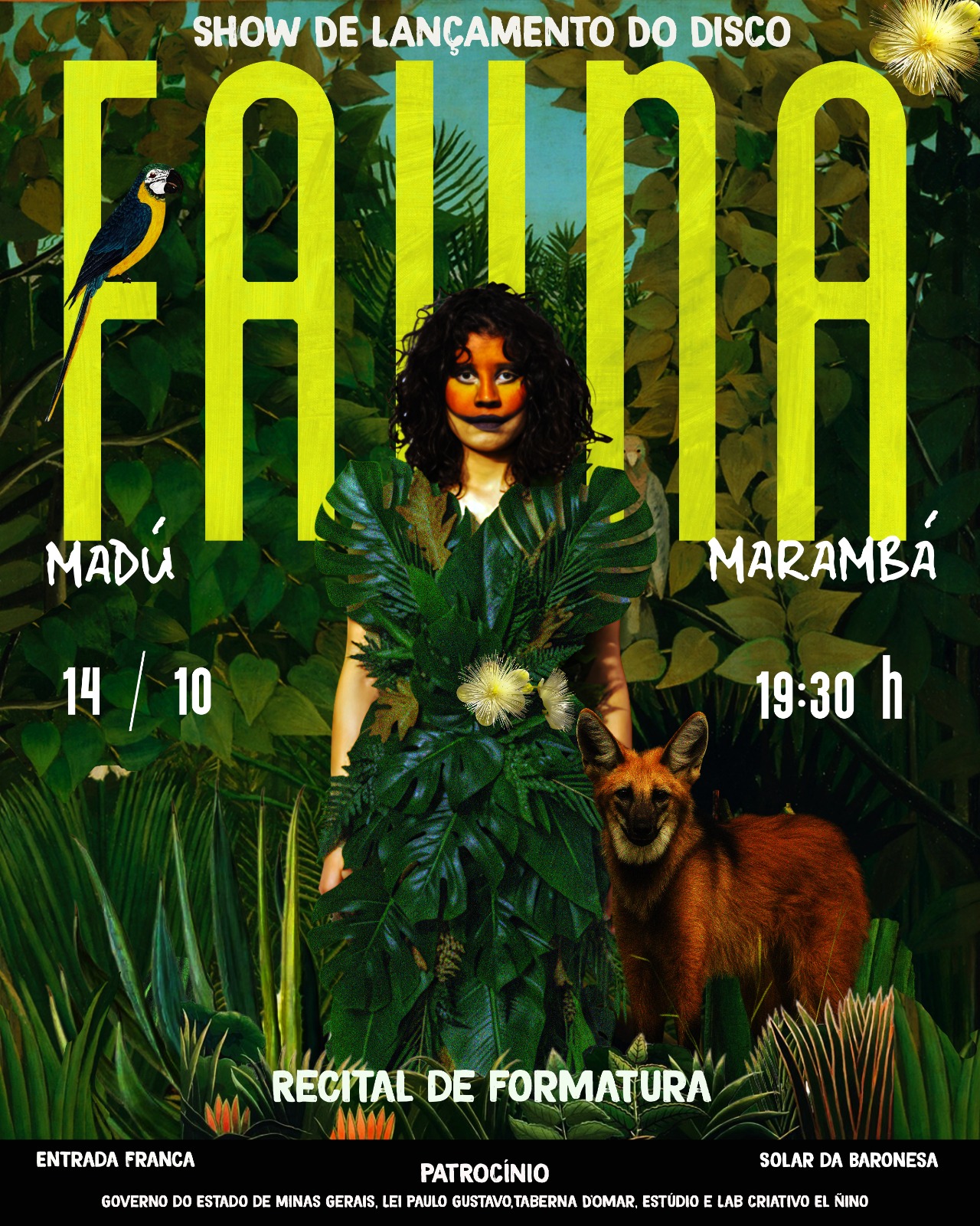 ​Madú Marambá lança EP “Fauna” no Centro Cultural da UFSJ