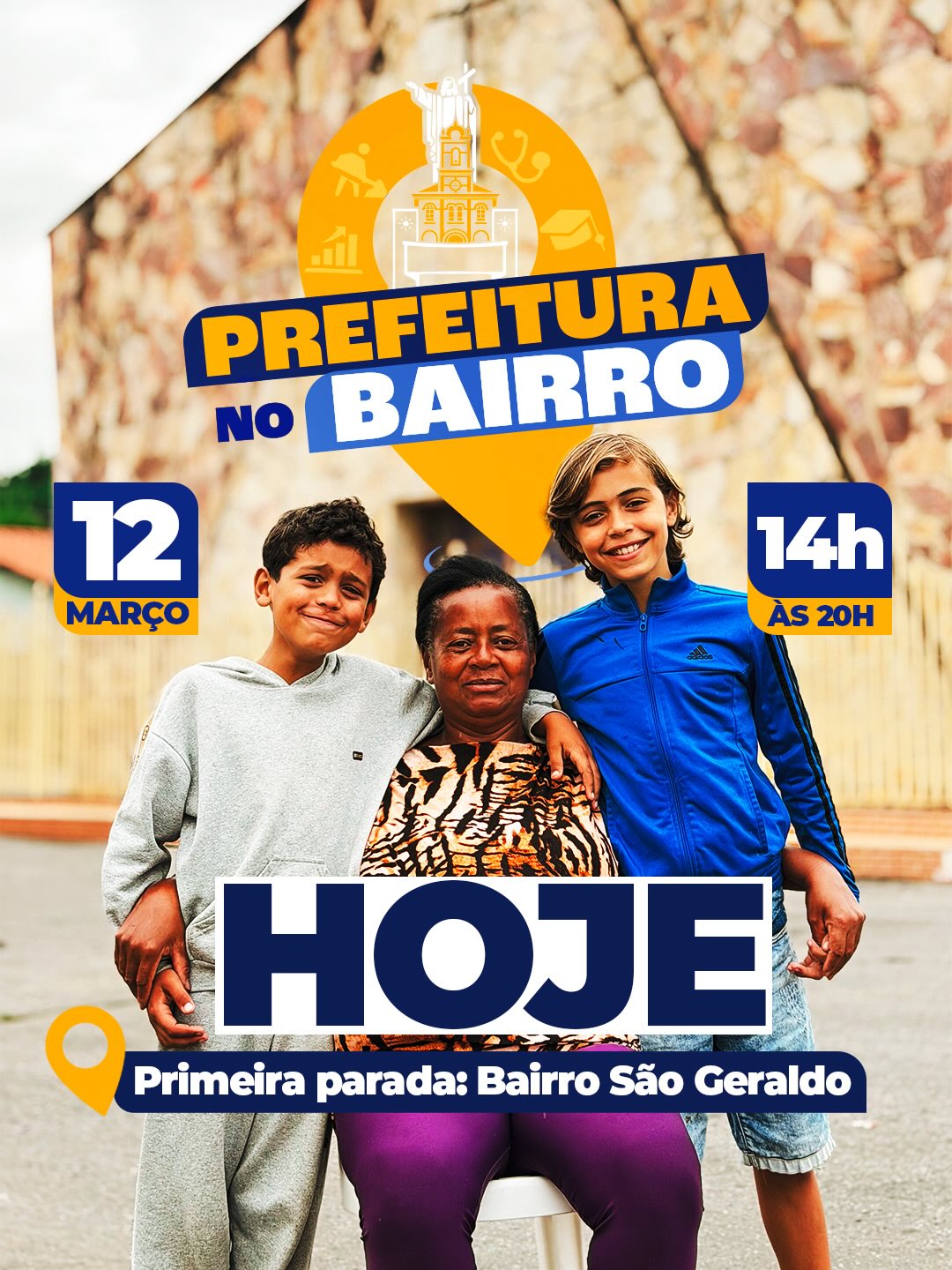 ​Projeto “Prefeitura no Bairro” leva serviços e escuta da população ao São Geraldo nesta quinta (12)