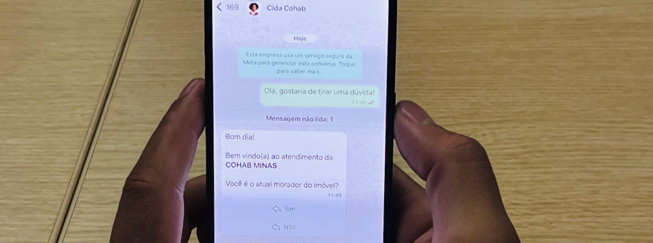 ​Cohab Minas lança atendimento pelo WhatsApp e facilita acesso de mutuários em Minas
