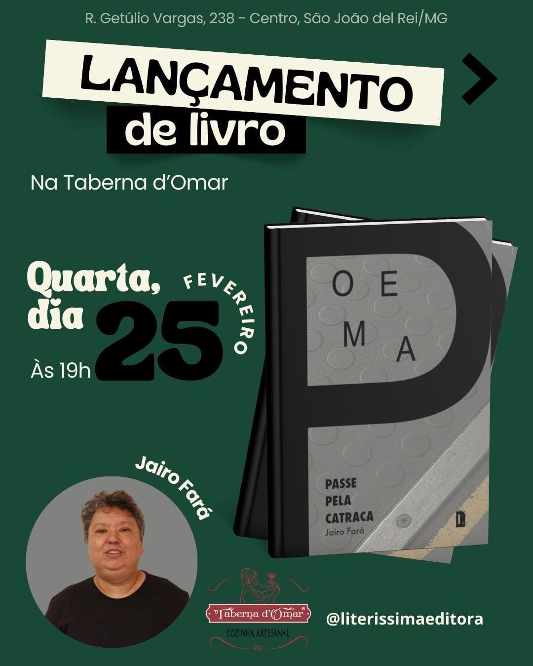 ​Livro “Passe pela Catraca” é lançado em evento aberto ao público